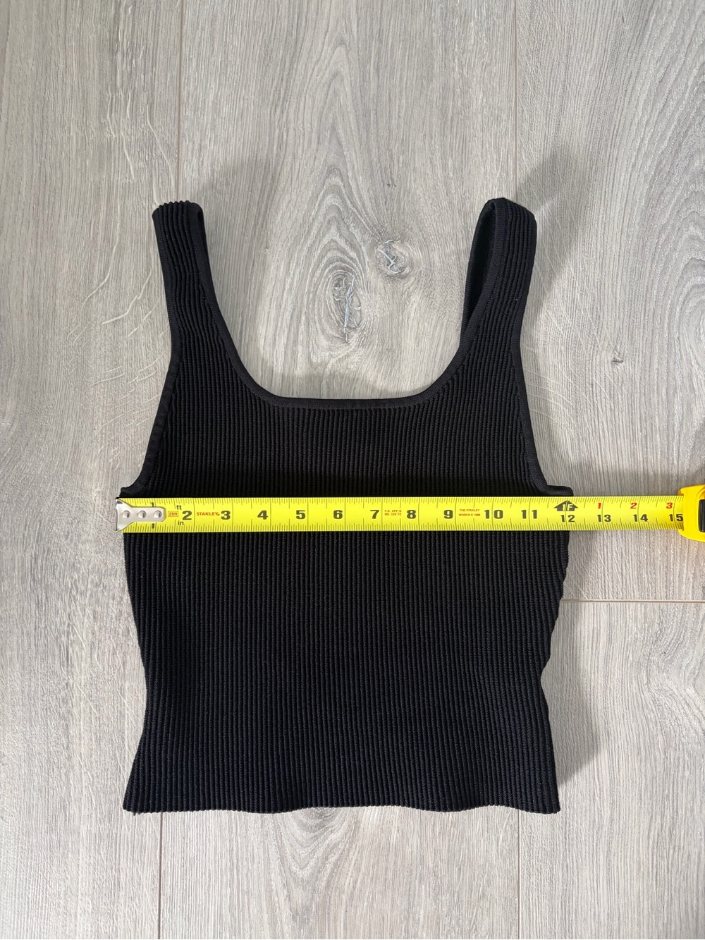 Quince Cropped Square Neck Ribbed Knit Tank - Picture 7 of 8